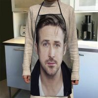 【hot】❁☃  Custom Ryan Gosling Apron Dinner Adult Baking Accessories Fabric Printed Cleaning Tools