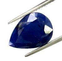 พลอยไพลิน พลอยเเท้. Natural Blue Sapphire. 8.54การัต(cts) | 15.10X11mm