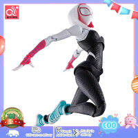 ฟิเกอร์มนุษย์แมงมุม SHF Spider-Gwen การ์ตูนอนิเมะหุ่นตัวละครตุ๊กตาประดับสำหรับเป็นของสะสมของขวัญ