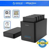 ORICO DS Series 5 Bay 3.5 นิ้ว USB Hard Drive Enclosure SATA ชนิดแม่เหล็กเป็น USB3.0/Type-C HDD Case พร้อม Power (DS500)