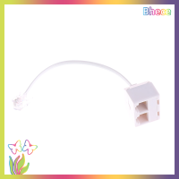 Bhece RJ11 6P4C สีขาวคู่หญิงกับชายรางช่องยูเอสบีสายโทรศัพท์