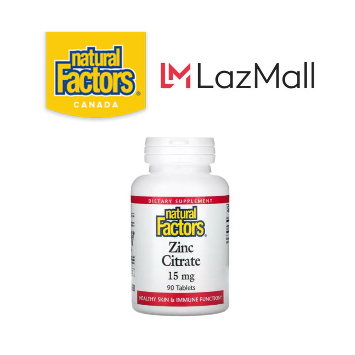 Natural Factors Zinc Citrate, 15 mg, 90 Tablets | Lazada PH