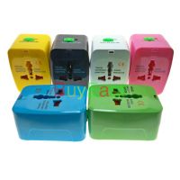 Free shipping Universal All In One Travel Plug Adapter change US EU UK AU China Plug to World Universal Plug Wires  Leads  Adapters