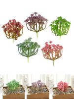 DIY Artificial Succulent Flocked 120x120x150mm Plant PVC PE Fake Cactus Lotus Fake Succulents Home Garden Decoration