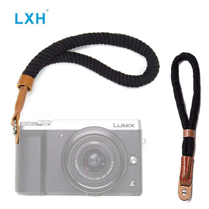 lxh-สายกล้องคล้องข้อมือผ้าใบวินเทจสำหรับ-sony-nikon-leica-canon-fujifilm-x100f-x-t20-x-t10-x-t2-x70-x-pro2-x-e2s-x-e1-x-e2