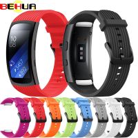 ☸ L/S inteligentny pasek do zegarka samsung gear fit2 Pro pasek silikonowy pasek do zegarka do paska Fit 2 SM-R360/R365 wymiana bransoletki na rękę