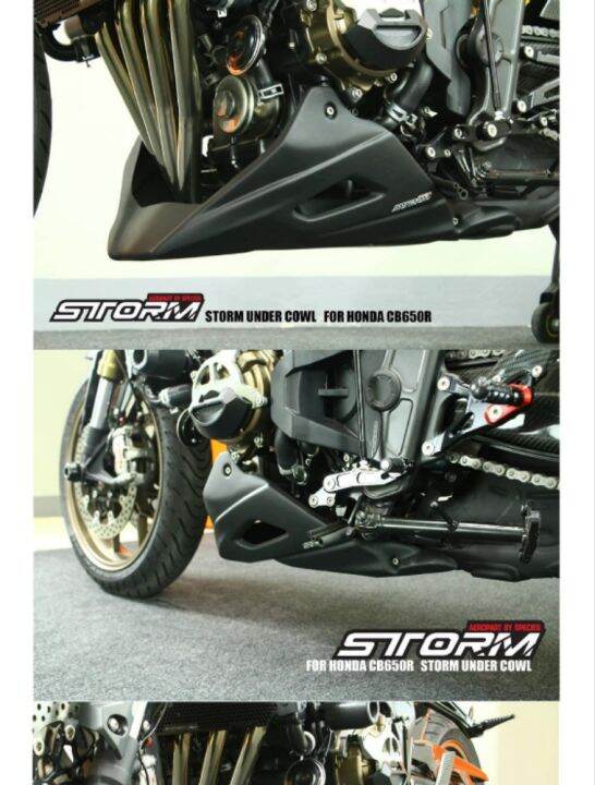 สุดยอด-storm-อกล่าง-สำหรับ-honda-cb650f-และ-cb650r-2013-2023-สีดำ-under-cowl