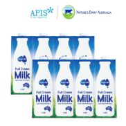 Combo 8 Hộp Sữa Tươi Tiệt Trùng Úc Hiệu Auspride Full Cream Không Đường 1L