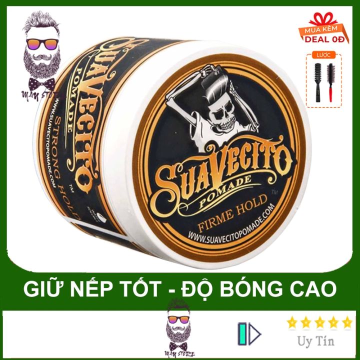 Suavecito Firme Strong Hold Dark Woods Pomade