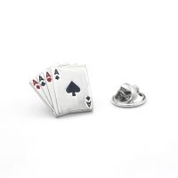 hot【DT】 iGame Mens Fashion Brooch Ladys Lapel Pin Clothing Badge Material Music Car Poker Design