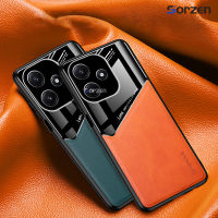 สำหรับ Xiaomi Redmi 12 5G ป้องกันลายนิ้วมือ PU หนังเคสโทรศัพท์ดึงดูดแม่เหล็ก