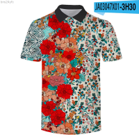 Summer  Flowers 3d Printed Polo Homme Summer Short Sleeve Shirts Men Fashion Casual Shirts Streetwear Cool Hombre Camisas De Polo Tops 2023 new polo shirt