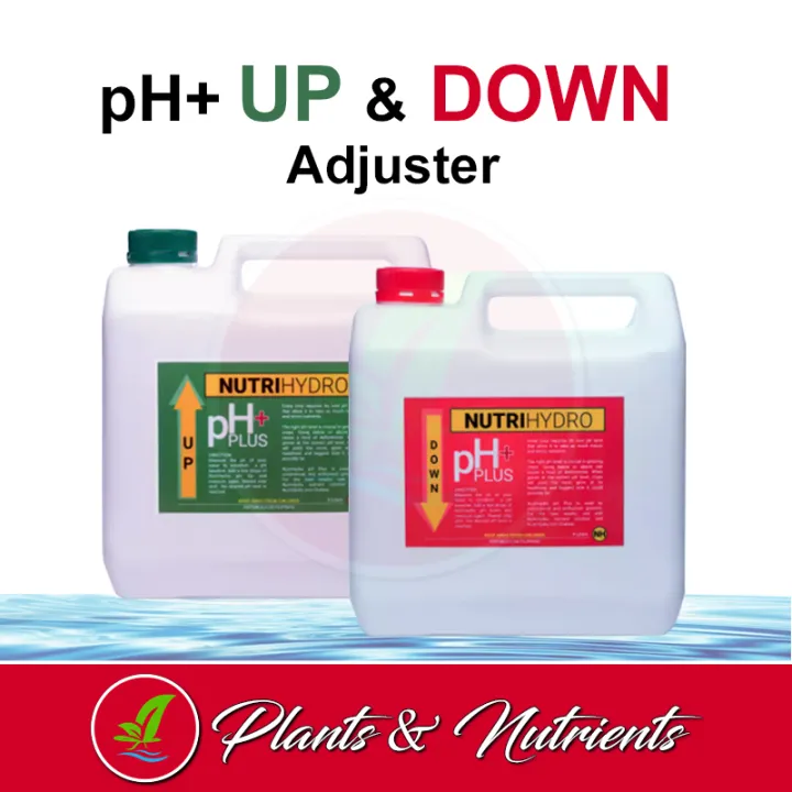 NutriHydro PH+ UP And DOWN Adjuster 4L | For Hydroponics And Potted ...