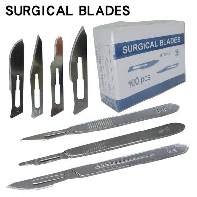 【YF】 Sharp Carbon Steel Surgical Blades For Diy Cutting Phone Repair Pcb Animal Sculpture Eyebrow Grooming Maintenance Scalpel
