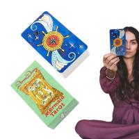 Tarot Oracle Cards Deck 81-card Portable Mysterious Mermaid Tarot Divination Card Cards Game Divination Tools Board Game for Future and past Insight serviceable