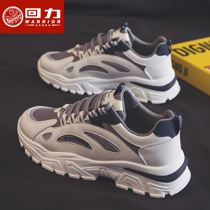 นักรบรองเท้าผ้าใบชาย-ins-รองเท้าเก่าน้ำฤดูใบไม้ผลินักเรียนเกาหลีป่ารองเท้าลำลองผู้ชายรองเท้าวิ่งสีแดงระเบิดสุทธิ