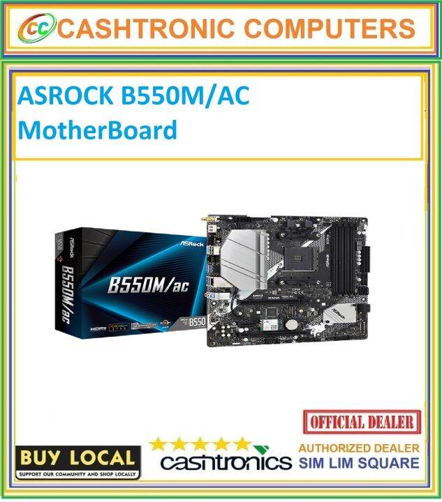 ASROCK B550M/AC AMD Motherboard | Lazada Singapore