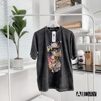 เสื้อวินเทจ ป้ายแบรนด์Allday แท้100% สกีนลายโงกุน