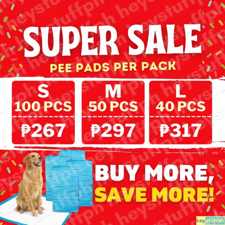 Pet Pee Pad Per Pack Pet Training Pad Wee Pee Poop Training Pad Dog Pad