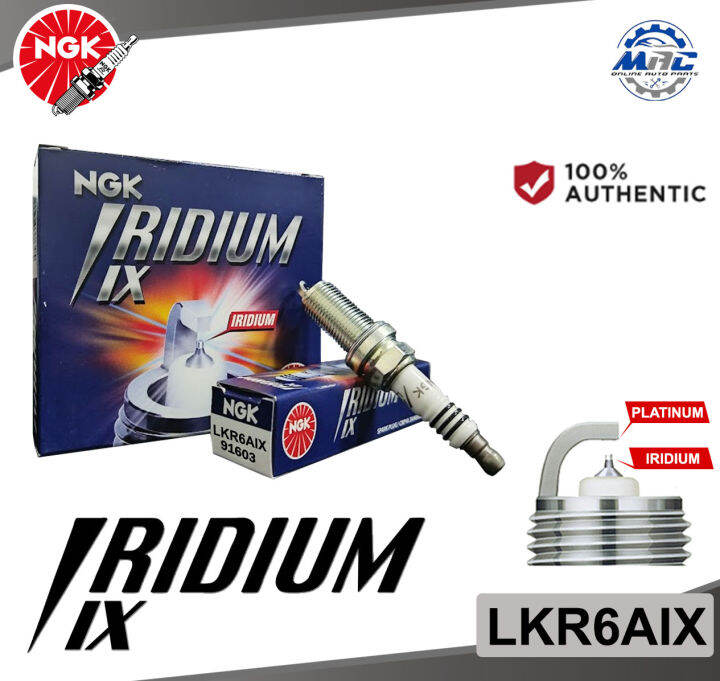 NGK LKR6AIX 91603 (4 PIECES) Iridium IX Spark Plug for Toyota Wigo 2014 ...