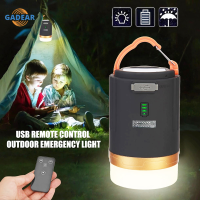 Multifunctional Camping Lamp Lantern Portable Rechargeable Waterproof Torch Emergency Lights Fishing Remote Control