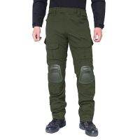 Outdoor Woodland Jungle Uniform Hunting Trousers Cargo Hiking Solid Color Pants With Knee Pads