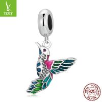 [COD] posture rhyme new glue diy pendant accessories spring bird s925 silver bracelet beaded SCC2126