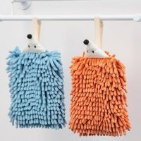 ✶☜ Cute Hedgehog Chenille Hand Towels Quick Absorption Decorative Cartoon Hand Drying Towels For Kitchen Bathroom Shower