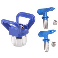 3Pc 415/515 Spray Tips Airless Paint Spray Sprayer Tip Guard Nozzle Seat Replacement for Airless Spray Paint Tip Nozzle