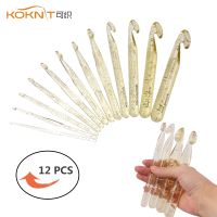 【CC】 KOKNIT 12pcs Huge Crochet Hooks Set Knitting Needle Weave Yarn Sewing Tools 4.0-20mm Needles Chunky