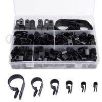 【cw】 200Pcs R Type P Cable Clamps Plastic Wire Clip Assortment Hardware Tools Buckle Ties