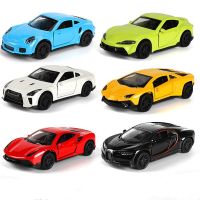 1:43 Diecast Alloy Car Model Metal Pull Back Simulation Car Toy Boy Sports Car Ornament with to Open the Door Toys for kids