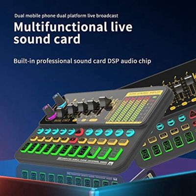 K500 Sound Effects Board, Computer Live Sound Card, Microphone Voice Changer Sound Card for Phone/Computer