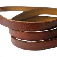 AaaZee 1 Yard 10mmx2mm Distressed Brown Coated Genuine Cow Hide Leather Strip 10mm Wide Flat Band GF10M131