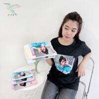 4000 IMG-2# เสื้อยืด สีพื้น พิมพ์ลายดิจิตอล สไตล์เกาหลี