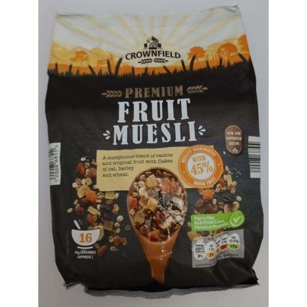 CROWNFIELD PREMIUM FRUIT MUESLI 750G Lazada PH