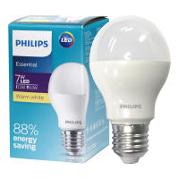 PHILIPS หลอดไฟ LED Essential 7W แสงส้ม / แสงขาว (WW / DL) E27