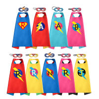 ส่วนบุคคลชื่อเริ่มต้น Superhero Capes สำหรับเด็ก Reversible Superhero Capes Birthday Party Favor Bithday Gift