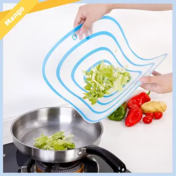 4pcs PP Flexible Kitchen Cutting Board Non-Slip Cutting Board 1.2