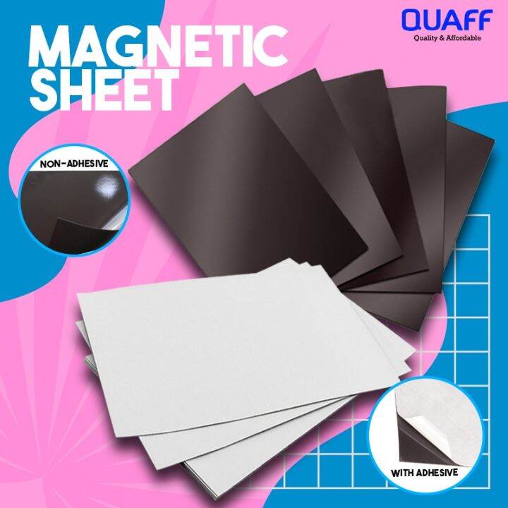 QUAFF Magnetic Sheets A4 4R ATM Size With Adhesive & Wo Adhesive ...