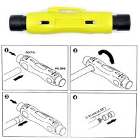 สินค้า1ชิ้นเครื่องปอกสายอุปกรณ์ปอกสายโคแอกเชียลแบบเร็วอเนกประสงค์สำหรับ CAT5 CAT6 RG6โคแอกซ์ RG59 RG7 RG11