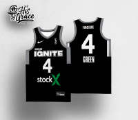 Jalen Green #4G ลีกจุดประกายเสื้อรุ่น JERSEY Basket ปรับแต่งชื่อและหมายเลขฟรี