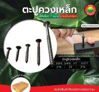 ตะปูควงเหล็ก ตะปู ขายเป็นกล่อง ขนาด 5/8x5, 3/4x6, 1x7, 1.1/2x7, mm IRON WOOD SCREW ควงเหล็ก ตะปูควง ตะปูหัวแฉก มิตสห Mitsaha