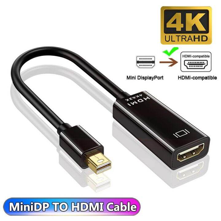 4K Mini DP Thunderbolt DisplayPort to HDMI cable Adapter 1080P Mini DP ...