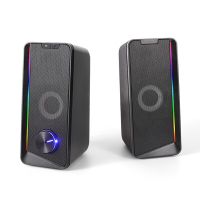 HTHL-Desktop Bluetooth Audio Multi-Light Effect Cool Computer Speaker 4 Unit Dual Speaker Diaphragm Speaker