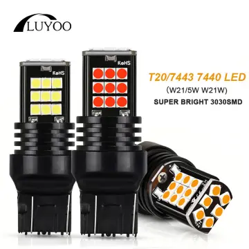 OSRAM LED T20 W21W WY21W W21/5W Turn Signal Light 7440 7443 LEDriving SL  Advance LED Car Reverse Lamps Brake Stop Bulbs, Pair