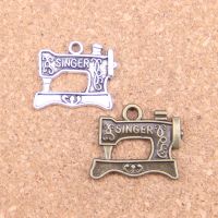 60pcs Charms singer treadle sewing machine 20x17mm Antique Pendants,Vintage Tibetan Silver Jewelry,DIY for bracelet necklace