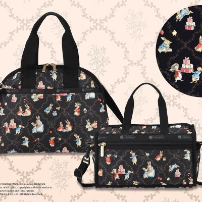 Lishibao Peter Rabbit joint cartoon printing nylon handbag hand messenger bag tote bag U230