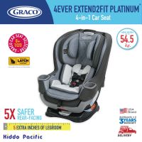 Graco 4Ever Extend2Fit Platinum คาร์ซีทแบบ 4 In 1 สำหรับเด็กแรกเกิด - น้ำหนัก 54.5 กิโลกรัม ติดตั้งได้ทั้งระบบ Belt และ Isofix