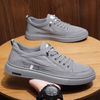 ▣✸✒ Mens summer canvas shoes mens breathable and deodorant thin youth trendy shoes mens driving ice silk ultra-light cloth shoes